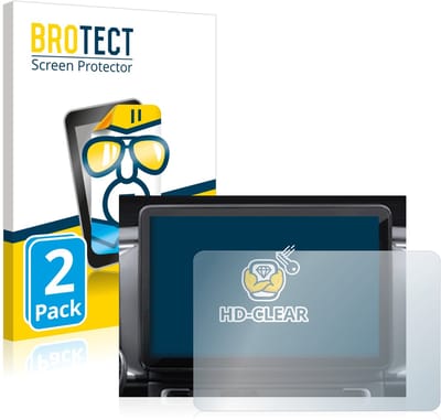 BROTECT - Screenprotector voor Fiat Ducato 2021 10" Uconnect Radio - Folie Beschermfolie transparant 2 Stuks