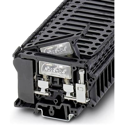 Phoenix Contact 3004249 Zekering-serieklem 10.2 mm Schroeven Zwart 50 stuk(s)
