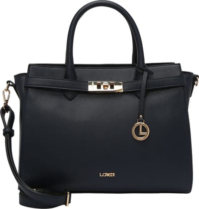 L.CREDI Handtas Schoudertas Konstanze Handle Bag Navy Donkerblauw