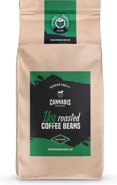 Cannabis Koffiebonen 1kg - hele bonen - sterk - intens - premium kwaliteit