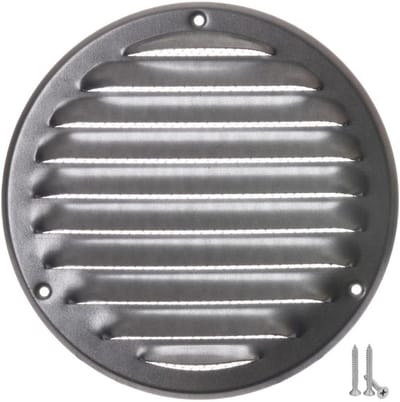 Rond Ventilatie Rooster 125 mm Gegalvaniseerd met Anti-Insecten Gaas