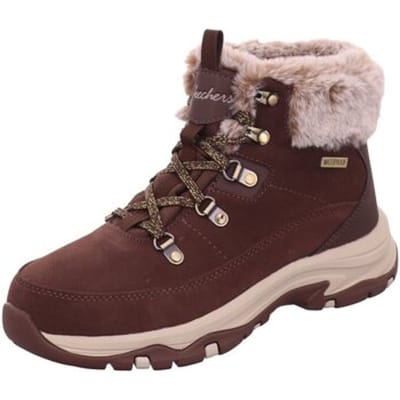 Skechers TREGO - SNOW WORRIES Dames Wandelschoenen - Chocolate