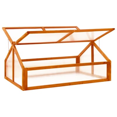 vidaXL - Broeikas - 114x80x50 - cm - vurenhout - bruin