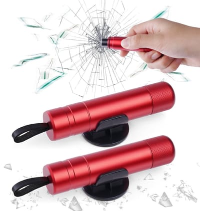 Dailygoods- Veiligheidshamer 2-in-1 - Noodhamer Auto - Gordelsnijder - Draagbaar - Slagvast - Hittebestendig Materiaal