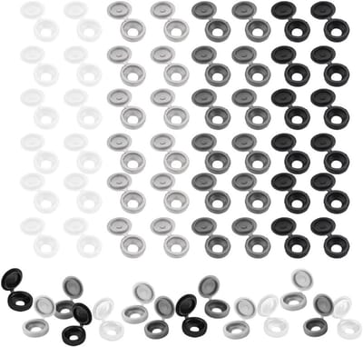 200 Stuks Witte Schroefdeksels - Decoratieve Schroefkappen voor Bevestigingsschroeven en Bescherming van Schroeven