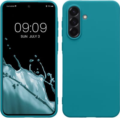 kwmobile telefoonhoesje geschikt voor Samsung Galaxy A36 5G - Hoesje voor smartphone - Back cover in mat petrol