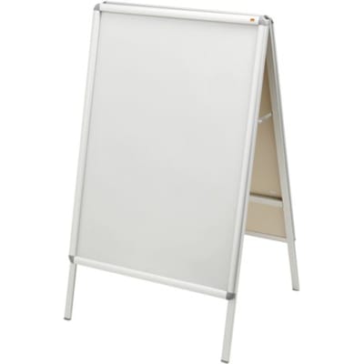 Nobo Stoepbord Aluminium met Clicklijst - Reclamebord - 70x100cm - Weerbestendig