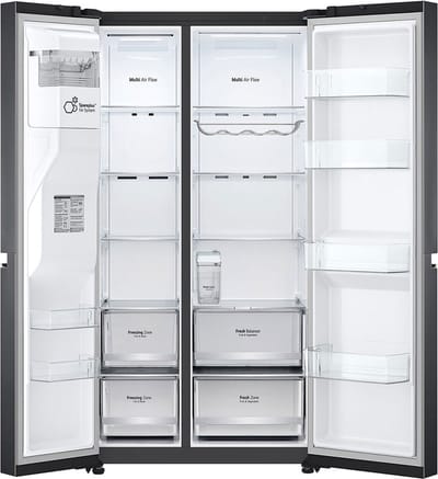 LG - GSLV71MCLE - Amerikaanse koelkast - Vrijstaand - 635 l - Energielabel E - Zwart