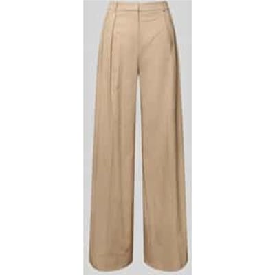 wijdte broek katoenmix met linnen aandeel model 'HENESA'