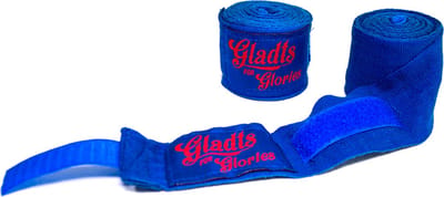 Gladts - Boksbandage - Blauw - 460 cm lang - Bandage - Bandages boxing - Boksen - Kickboksen - Mma - Muay thai - Thaiboksen - Bandage boksen - Kickboks bandage - Bandage kickboksen - Boxing wraps - Boxing bandage