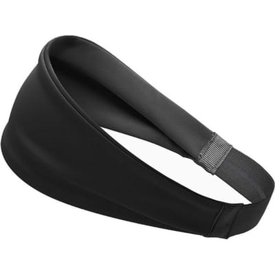 Getinfit 1 Stuks Zweetabsorberende Hoofdband Tennis Hoofdband Hardlopen Basketbal Workout Hijab Sneldrogende Yoga Hoofdband Mannen Vrouwen zwart