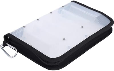 Dailygoods- Vislokaas Koffer Waterdicht - Aaszak - Draagbaar - 12 Compartimenten - Dubbelzijdig Ontwerp - Afmetingen 28x18x4cm