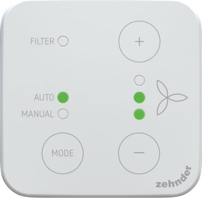 Zehnder Bedieningselement/Centrale Plaat Schakelmateriaal - 655010245 - E2PXJ