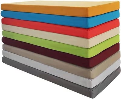 Custom Made Bench Cushion,Waterproof Cushion for Garden Patio Non-Slip Washable Bench Cushions,Soft Garden Bench Cushion Patio Bench Cushion - Light Grey-180x40x8cm