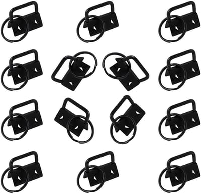 40 Stuks Zwarte Sleutelbanden voor DIY Handgemaakte Lanyards en Decoraties - Perfect voor Feestjes en Evenementen