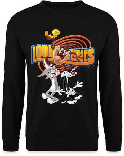 Looney Tunes Bugs Taz Tweety Sylvester Sweater Heren