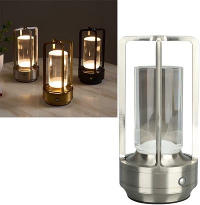 Dailygoods - Draadloze Tafellamp met Aanraakbediening en 3 Kleuren Dimbaar