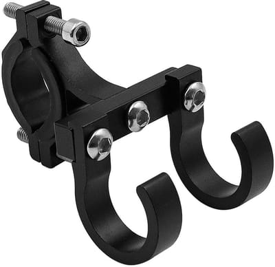 Dailygoody - Zwarte elektrische scooter voorhaak - Aluminium helmhaak - Duurzaam en sterk - Voor elektrische scooter en fiets - Geschikt voor diverse ...