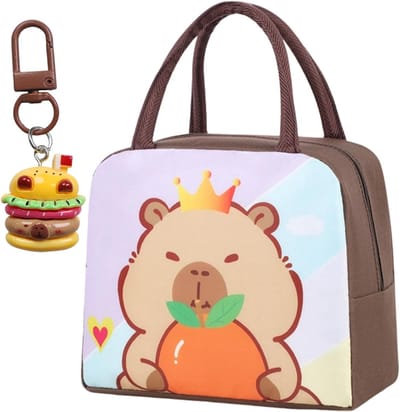 Schattige waterdichte geïsoleerde lunchtas voor vrouwen en kinderen, perfect voor school, werk en picknicks.