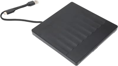 Externe DVD Speler - CD Brander - Oude Media Afspelen - Dubbele Poorten - 16.9 x 16.9 x 2.9 cm