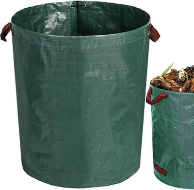 Opvouwbare Tuinafvalzak 120 Liter - Geschikt voor onkruid en overig tuinafval - Afvalzakken - Prullenbak - Tuinzak - Wasmand - Bladzakken - Tuinafval emmer - Waterafstotend