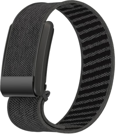 Strap-it Gebreid bandje Nylon geschikt voor WHOOP 5.0 - Zwart & Grijs