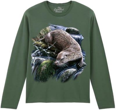 Exploring Otter The Coloured House Longsleeve T-shirt 3XL