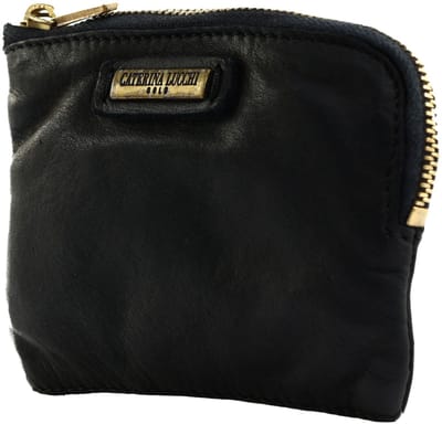 CATERINA LUCCHI Leren kaarthoes Fanny Wallet Nero zwart