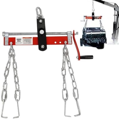 Motor Lift Leveler - Motor Balancer - Zware Lasten Hefen - Roestbestendig Materiaal - 900 kg Capaciteit - Zilver