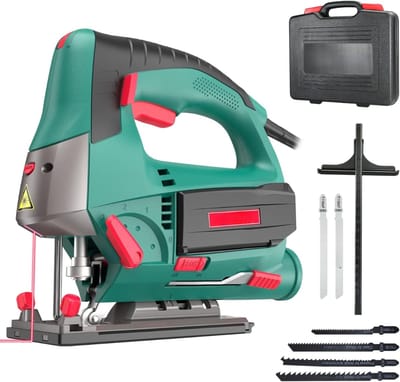 DDStar® Decoupeerzaag - Decoupeerzaag met accu - Decoupeerzaag met koffer (W) - 800W - Groen