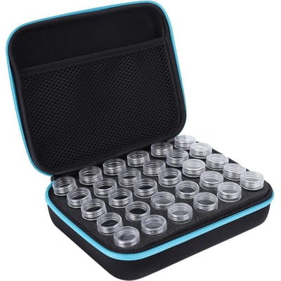 30 Vakjes Diamant Borduurdoos Diamant Schilderen Accessoires Gereedschap Opbergdoos blauw