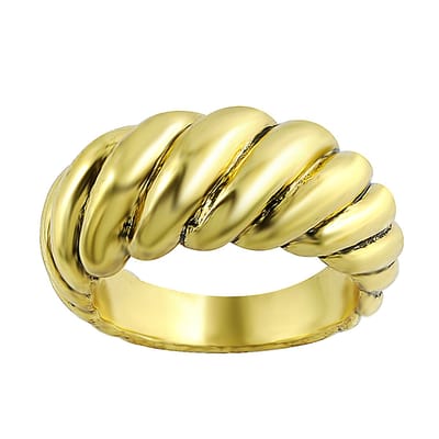 Behave - Ring - Vintage Antiek Goudkleurige Ring | Klassiek & Tijdloos | Nikkelvrij