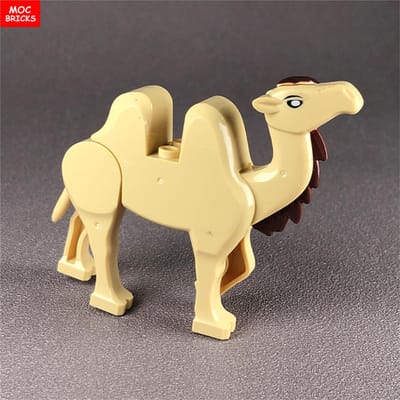 5 stuks MOC Blokken Dier Kameel Woestijn Verkenning Rijdieren Educatieve Bouwstenen figuur DIY Speelgoed voor kinderen Poppen cadeaus
