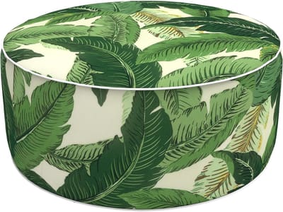 Opblaasbare Voetenbank - Voetensteun Kruk - Ontspannen Buiten - Waterafstotend Materiaal - 53 x 53 x 23 cm - Groen