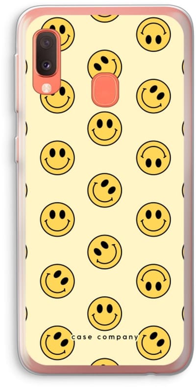 Case Company® - Hoesje geschikt voor Samsung Galaxy A20e hoesje - Smiley N°2 - Soft Cover Telefoonhoesje - Bescherming aan alle Kanten en Schermrand