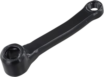 Hometrainer Crank - Fietsonderdeel - Binnen Fietsen - IJzeren Constructie - 127mm Vierkant Gat - Zwart