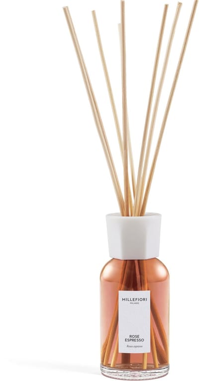 Millefiori Milano - Geurstokjes 250 ml - Rose Espresso - 4 tot 5 maanden