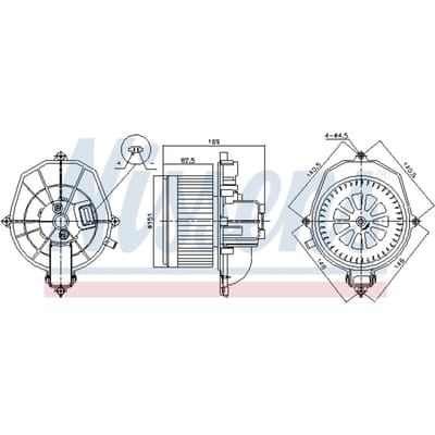 Interieur ventilator NISSENS 87571