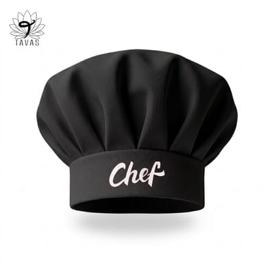 Tavas Chef Koksmuts - Zwart - Koksmuts voor volwassenen