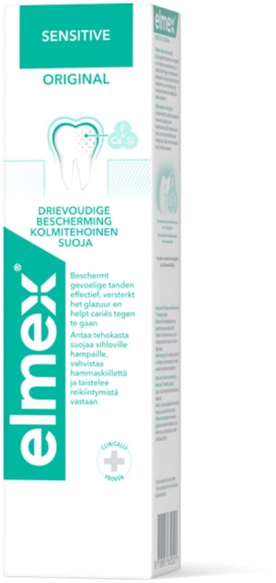 Elmex Tandpasta Sensitive Original - 3 x 75 ml - Voordeelverpakking