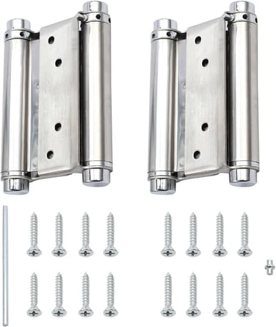 Duurzame RVS Deur Scharnier voor Saloon en Swingdeuren tot 35 kg - Ideaal voor Houten en Metalen Deuren