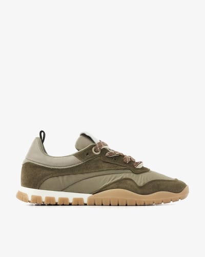VIA VAI Frenkie Aaron Sneakers Heren - Leer,Suède,Textiel - Groen - Maat 40