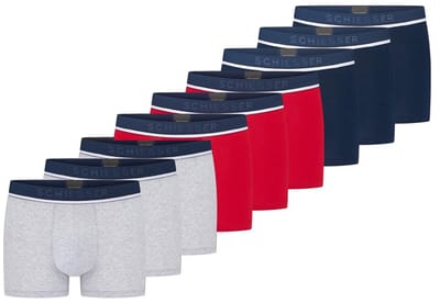 Schiesser Heren retro short / pant 9 pack 95/5 Cotton