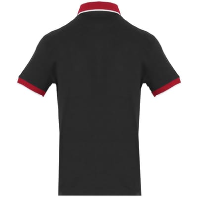 North Sails Contrast Collar Black Polo