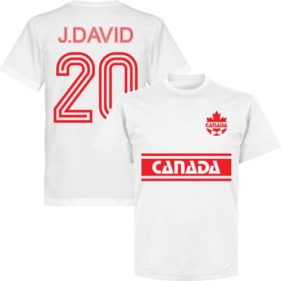 Canada Retro J. David 20 Team T-Shirt - Wit - XS