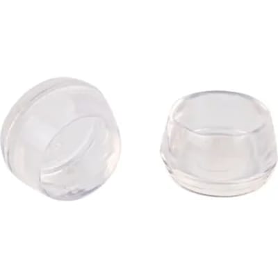 Fix-o-moll Tafelpootdop Soft - Voor Buitenmeubilair - Rond Pvc Transparant - Diam. 25mm - 4 Stuks