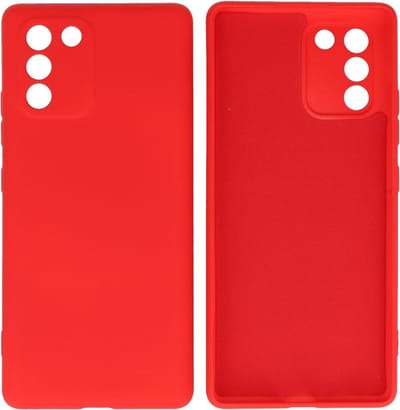 Fashion Backcover Telefoonhoesje - Color Hoesje - Geschikt voor Samsung Galaxy S10 Lite - Rood