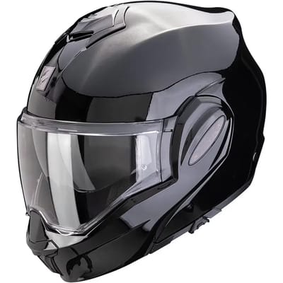 Scorpion Exo-Tech Evo Pro Solid Metallic Black - Systeemhelm - Maat XXL - Motorhelm - ECE 22-06 gekeurd