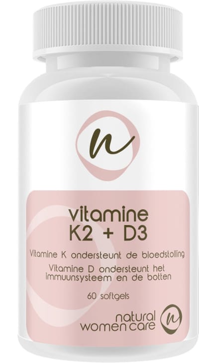 Natural Women Care - Vitamine K2 + D3 - in olijfolie