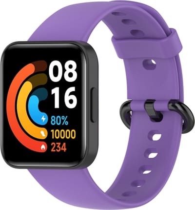 Siliconen bandje - geschikt voor Xiaomi Redmi Watch 2 - paars